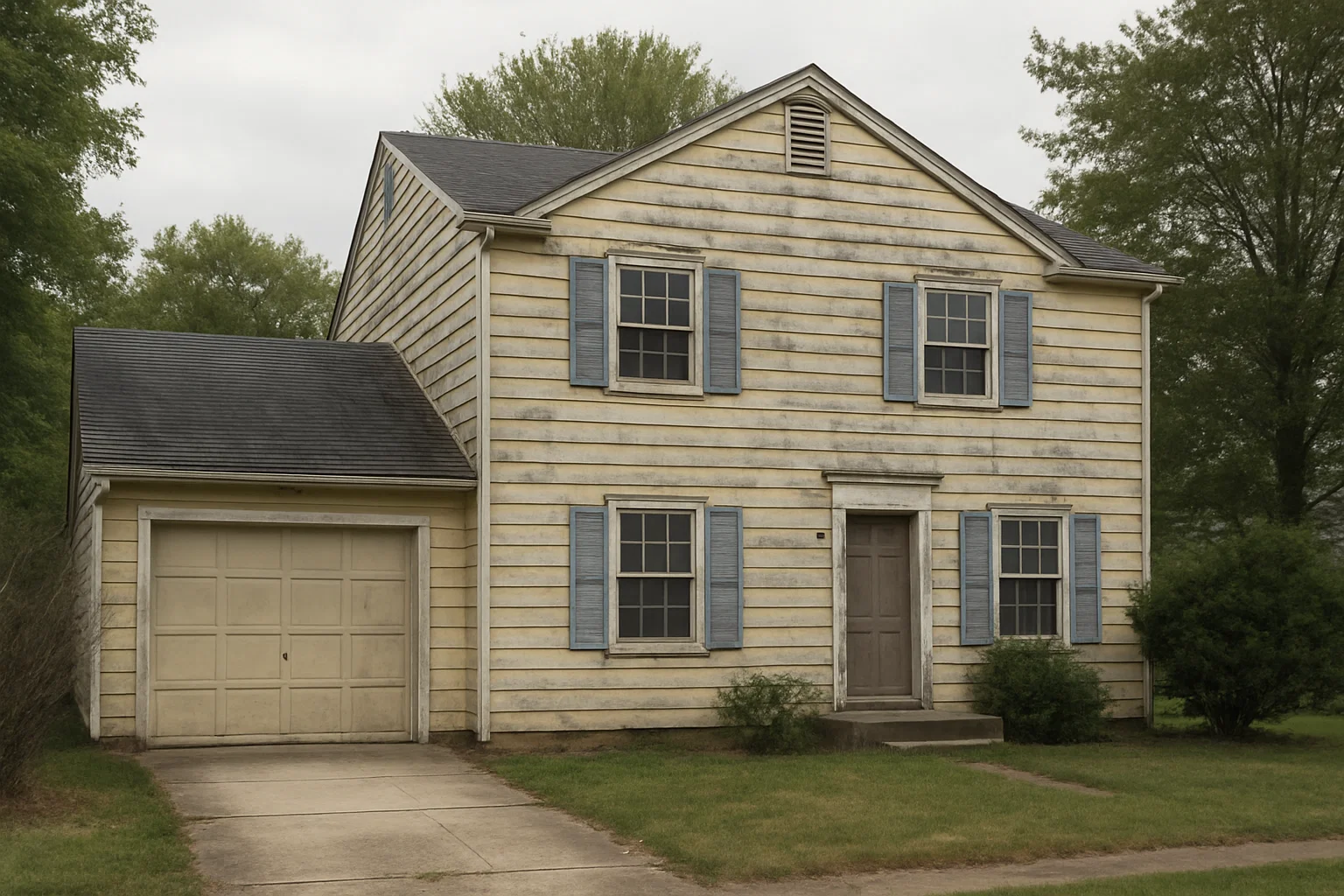 Before Residential Exterior Painting Before Residential Exterior Painting