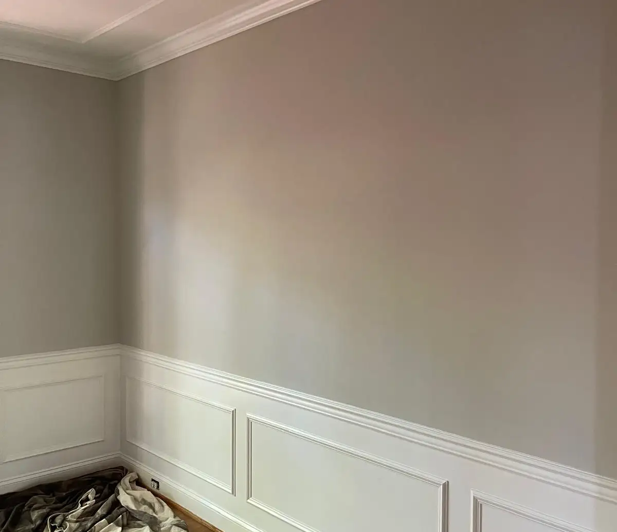 Interior painting with crown molding